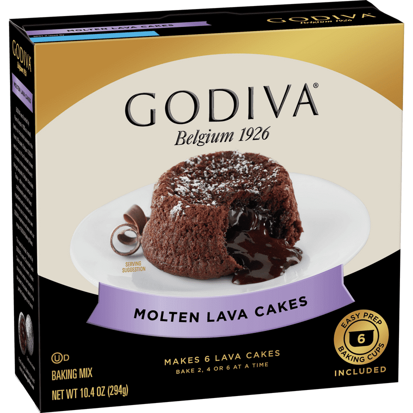 Godiva Molten Lava Cake Mix, 10.4 oz box