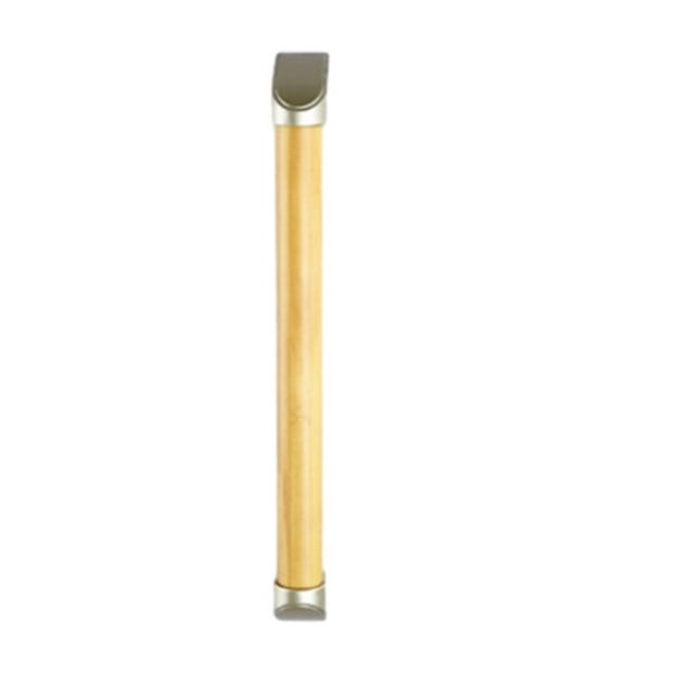 Maytalsory Black Strong Load-bearing Capacity Wooden Grab Bar For Added Safety Wooden Grab Bar Grab Rails light yellow