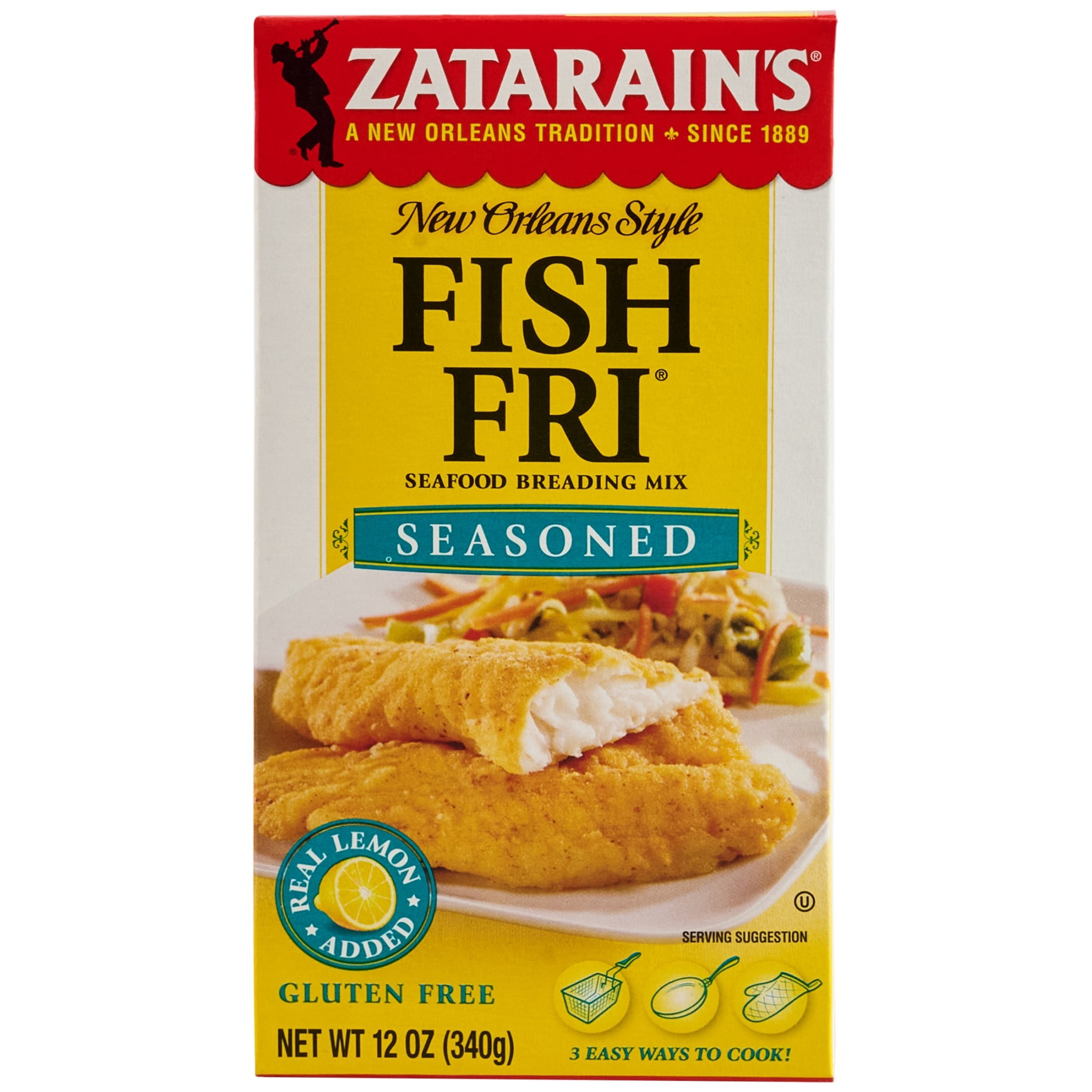 25 lb box zataran fish fry Amazon.com : Zatarain's Seasoned Breading Mix, 10 oz (Pack of 12) : Meat Seasonings : Grocery & Gourmet Food Zatarains Seasoned Fish Fri brings authentic New Orleans Zatarain's 25 lb. Seasoned Fish