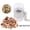 White, variant on Manual Hand Crank Nut Chopper Tool for Efficient Kitchen Food Preparation