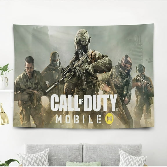 Tapestry Call of Duty for Teen Girls Bedroom Aesthetic Wall Hanging Art Poster for Kids Living Room College Dorm Home Decor Arts, 60 x 40 inch