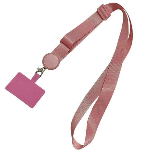 Seitruly Cordones universales para teléfono, parche cruzado para viajar, senderismo, portátil, desmontable, para colgar en el cuello, correa Teléfono y Comunicación Rosado