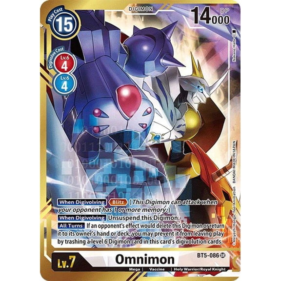 Digimon Battle of Omni Super Rare Omnimon BT5-086 [Alternate Art - Nakano Haito]