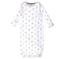 thumbnail image 2 of Touched by Nature Baby Organic Cotton Long-Sleeve Gowns 3pk, Cactus, 0-6 Months, 2 of 4