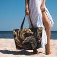 thumbnail image 6 of Balery Vintage Metal Dragon Beach Travel Bag - Water-Resistant, Large Capacity Lightweight Tote with 7 Pockets for Women and Men - Perfect for Beach, Pool, Gym, and Travel, 6 of 7