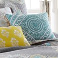 thumbnail image 2 of Levtex Home - Cressley - Decorative Pillow (14 x 18in.) - Medallion - Teal and White, 2 of 3