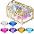 thumbnail image 2 of 1 Set Treasure Pirate Box Summer Swimming Gems Diamonds Random Gems Color, 2 of 9
