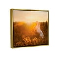 thumbnail image 4 of Stupell Industries Standing Horse in Rising Sun Landscape Photography Gold Floater Framed Canvas Art Print Wall Art, 31 x 25, 4 of 10