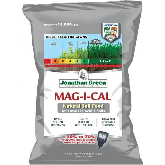 Jonathan Green 11352 Mag-I-Cal Soil Food for Lawns in Acidic Soil - Soil Amendment for Grass 15,000 Sq. Ft.