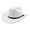 White, variant on Autumn Winter Wool Flat Brim Jazz Hat British Gentleman Style Men's Hats & Caps Army Green