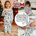 thumbnail image 2 of REDARER Kids Festive Pajama Set, Cute Cartoon Print Sleepwear, Cozy 2-Piece Long Sleeve Loungewear,Size:9-10 Years, 2 of 8