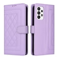 thumbnail image 2 of Compatible with Samsung Galaxy A53 5G Case, Premium Leather Wallet Book Case Magnetic Flip RFID Blocking Credit Card Holder Kickstand with Wrist Strap Shock Absorbing Case, Purple, 2 of 11