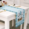 thumbnail image 3 of Easter Gnome Table Runner Spring Family Bunny Carrot Table Cloth Dining Decor, 3 of 4