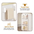 thumbnail image 5 of IRONCK 31.5" Rolling Kitchen Island Cart with Drop Leaf, Drawer, Adjustable Storage Cabinet, Spice Rack and Towel Holder, 5 of 8