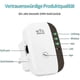 thumbnail image 3 of WLAN amplifier, WLAN repeater 300Mbit/s 2.4GHz, WiFi range extender with fast Ethernet port, WPS button, mini WLAN amplifier receiver compatible with, 3 of 5