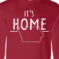 thumbnail image 4 of Inktastic It's Home- State of Iowa Outline Distressed Text Long Sleeve T-Shirt, 4 of 5