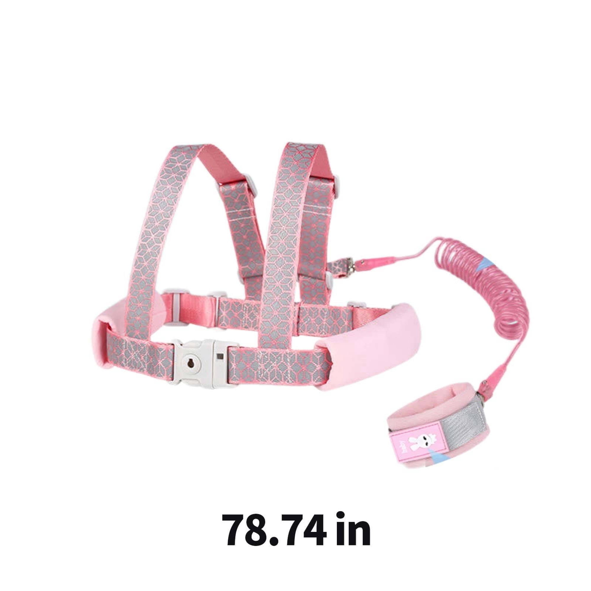 GASTROPOD Toddler Leash Even Force Distribution to Prevent Strangling Safety Harness Eco-Friendly Coating Child Leashes for Toddlers for Walking Travel Outdoor Pink 2 M