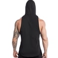 thumbnail image 3 of DYMADE Men Casual Summer Hooded Sleeveless Undershirts Thin Cool Running Tank Tops, 3 of 6
