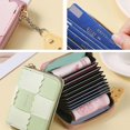 thumbnail image 3 of Leather Wallet Small Mini Cute Coin Purse Short Zipper Credit Card Holder, 3 of 8