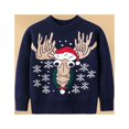 thumbnail image 1 of Suéter De Punto Jerseys básicos de dibujos animados para niños, suéter grueso informal de invierno para niños, atuendo diario con costillas Cgtredaw Azul Marino 4T para Niño, 1 of 1