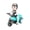 Blue, variant on Orange Electric Stunt Motorcycle Toy With Rotating Motion Music Synchronized Light Patterns For Skill Development Play Compact Portable Size