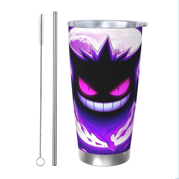 Gengar Insulated Tumbler Stainless Steel Coffee Mug Vacuum Double Wall Thermal Travel Cup 20 oz