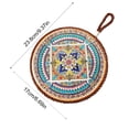 thumbnail image 3 of Vintage insulation pad heat-resistants sand pot antis scalding pad enamel pot pad ceramic dining table plates pad, 3 of 6