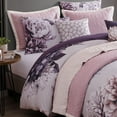 thumbnail image 3 of Bebejan Plum Petal 8 Piece Reversible Comforter & Coverlet Set - Queen, 3 of 11