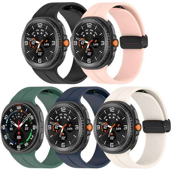 REQO for Samsung Galaxy watch8 40mm/44mm/Classic Quick Release Silicone Watch Bands for Women Men Watch Straps Replacement Wristbands