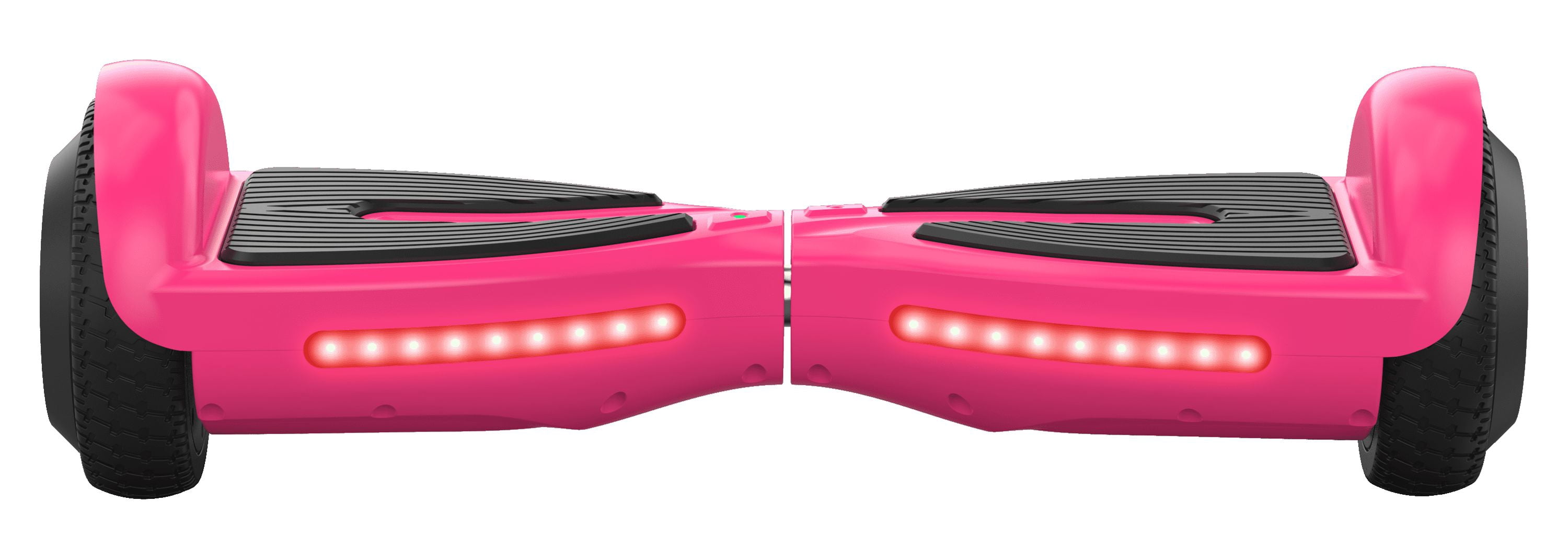 Voyager Hover Flow Pink Hoverboard with Lights for Kids Ages 5+