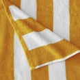 thumbnail image 4 of Great Bay Home Cotton Cabana Stripe 4-Pack Beach Towel  (4 Pack- 30" x 60", Multi - Golden; Sky Blue; Water Green; Sandal Yellow), 4 of 7