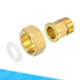 thumbnail image 5 of Unique Bargains G3/4 Femelle x Filetage G1/2 Mâle Raccord de Tuyau en Laiton de 38 Mm Raccord Hexagonal, 5 of 5