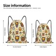 thumbnail image 2 of Xecao Cute Owls Pattern Sports Drawstring Backpack - String Swim Gym Bag with Wet Proof Pocket for Women&Men-Medium, 2 of 6