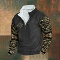 thumbnail image 2 of Nfhtoj Men's Western Sweatshirts Aztec Cowboy Vintage Graphic Sweatshirts Casual Long Sleeve 1/4 Zip Up Pullover Sweater Western Country Hoodies, 2 of 3