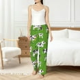 thumbnail image 6 of Lsque Cows With Calfs Green Print Women's Pajama Pants, Lounge Pant - Comfortable Home Wear,Elastic Waistband, Stylish Design-Medium, 6 of 9