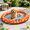 Orange, variant on Blue 53x36 Inch Oval Inflatable Dog Pool Float Raft For Dogs Up To 80lb