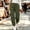 Army Green, variant on Women Elastic High Waist Button Detail Jogger Sweatpants Soft Fleece Lined Tapered Ankle Casual Loose Jogging Pants Warm Fall Winter Athletic Trousers With Side Pockets White XXL
