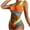 Orange, variant on Elainilye Fashion Bikinis Sets for Women Bikini Patchwork Set Swimsuit Two Piece Filled Bra Swimwear Beachwear,Blue