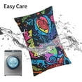 thumbnail image 6 of Yiaed Neon Graffiti Urban Art Print Brushed Microfiber Envelope Pillowcases, Standard,Envelope Closure Pillow Cases(No pillow core)-14"x20", 6 of 6