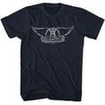 thumbnail image 1 of Aerosmith Wings Logo Light Navy Adult T-Shirt 4Xl, 1 of 2