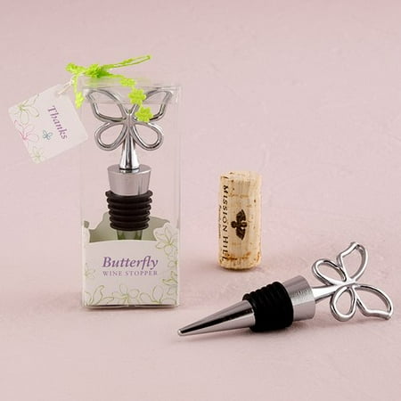 Butterfly Wine Bottle Stopper Wedding Favor Set of 2 - Walmart.com
