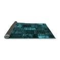 thumbnail image 2 of Ahgly Company Indoor Round Patchwork Light Blue Transitional Area Rugs, 4' Round, 2 of 4