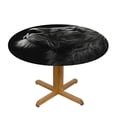thumbnail image 3 of WYYP A Majestic Lion Round Table Cover 100% Polyester Fiber Great for Home Kitchen/Parties/Holiday Dinner White, 3 of 8
