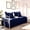 Navy Blue, variant on 5-Piece Solid Quilted Daybed Cover Set, Twin Size All-Season Microfiber Bedding with Pillow Shams