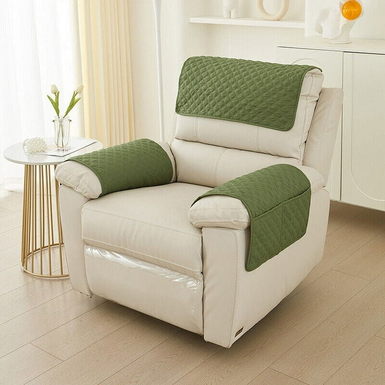 Recliner Slipcovers Chair Arm Covers with Pockets Headrest Sofa Cover 3 4 5Pc Walmart