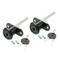 thumbnail image 4 of Uxcell Drawer Lock 16mm Cylinder Diameter for Desk Cabinet Locker Black 2Pcs, 4 of 5