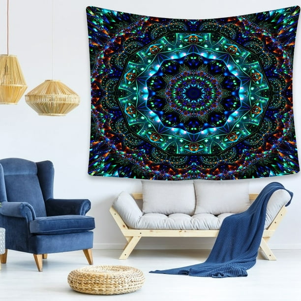 Floral Sofa Tapestry Blanket, Hanging Wall Tapestry