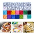 thumbnail image 4 of Bracelet Making Beads Kit Colorful Mixed Glass Beads DIY Jewelry Set (A), 4 of 5