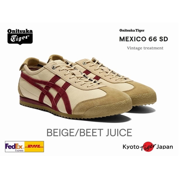 Onitsuka & Tiger MEXICO 66 SD (BEIGE)1183C015.202 Authentic Vintage Processing New