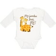 thumbnail image 3 of Inktastic My Grandma Loves Me Boys or Girls Long Sleeve Baby Bodysuit, 3 of 5